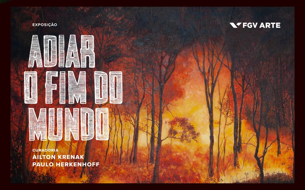 imagem da exposicao, uma floresta em chamas