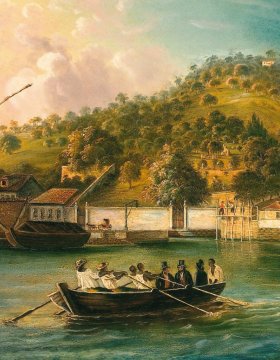 Obra da exposição "Guanabara, o abraço do mar"